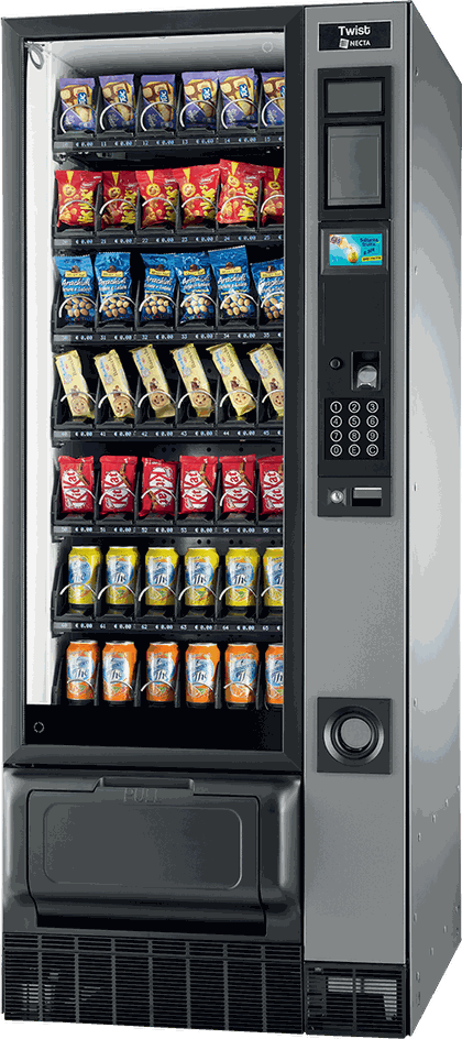Distributeur automatique de snacks et boissons